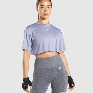 Sol Lift Crop Tee - Blue - Small